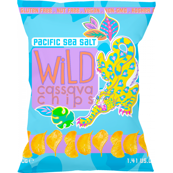 Wild Cassava Pacific Sea Salt Chips 40g x 12