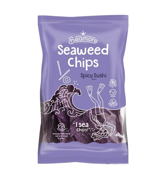 Seamore Seaweed Chips Spicy Sushi 135g x 12