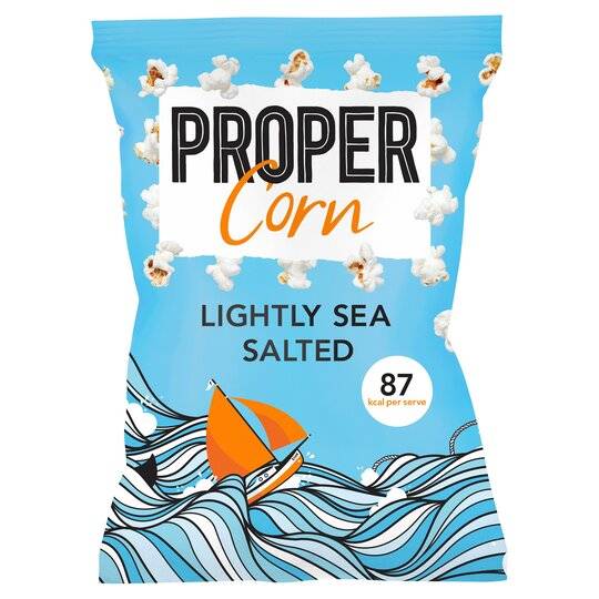 Propercorn Proper Lightly Sea Salted Popcorn 70g x 8
