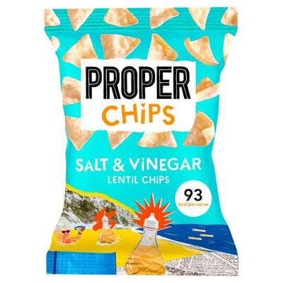 Properchips Salt & Vinegar Lentil Chips 85g x 8
