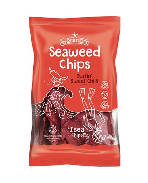 Seamore Seaweed Chips Surfin Sweet Chilli 135g x 12