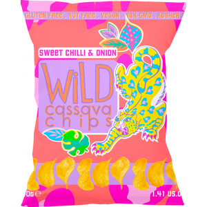 Wild Cassava Sweet Chilli & Onion Chips 40g x 12