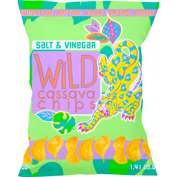 Wild Cassava Salt & Vinegar Chips 40g x 12